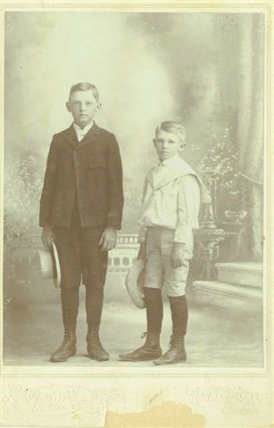 James and Claude as boys